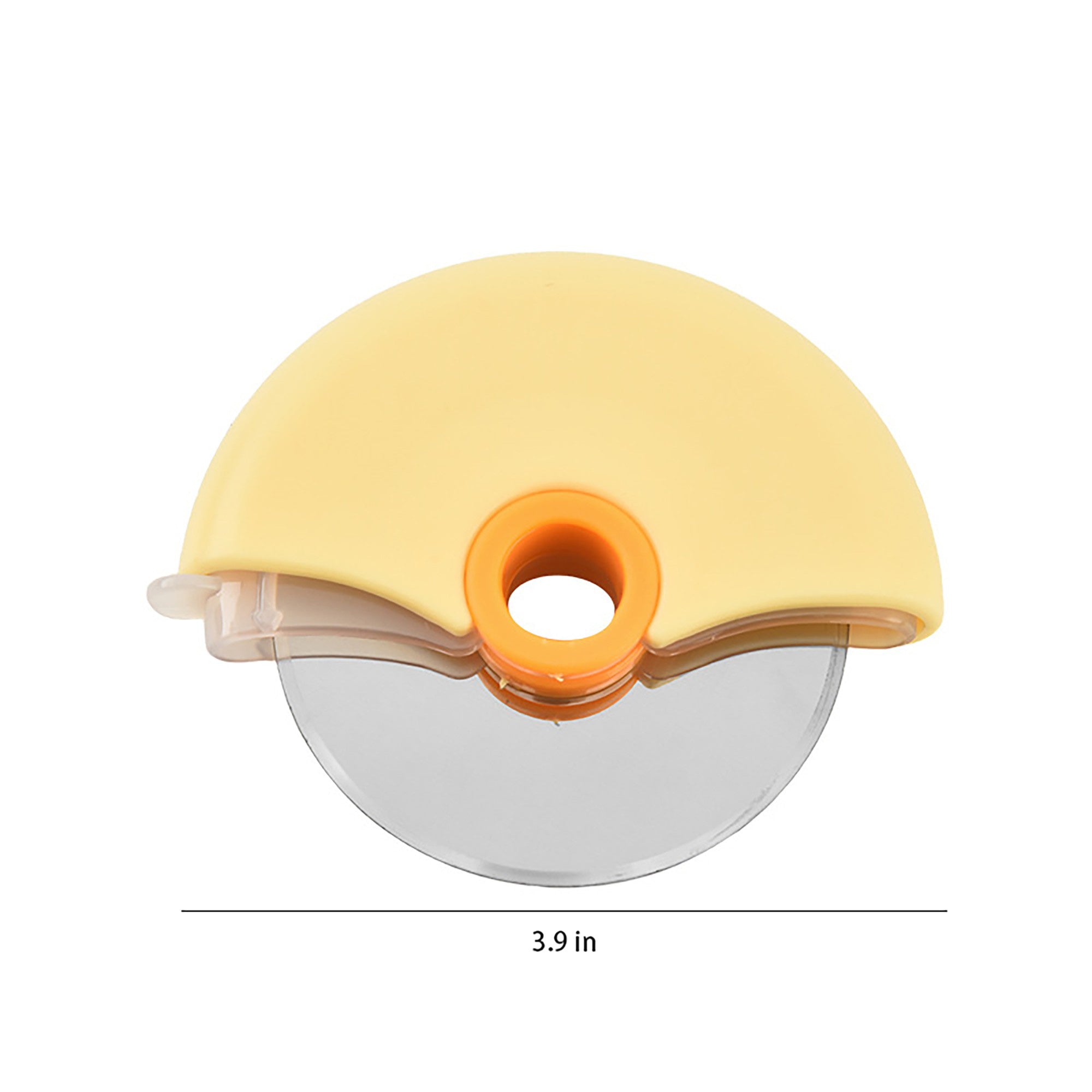 Anna-Kaci Pizza Cutter Wheel with Protective Cover Compact Handheld Rolling Blade Kitchen Cutting Tool