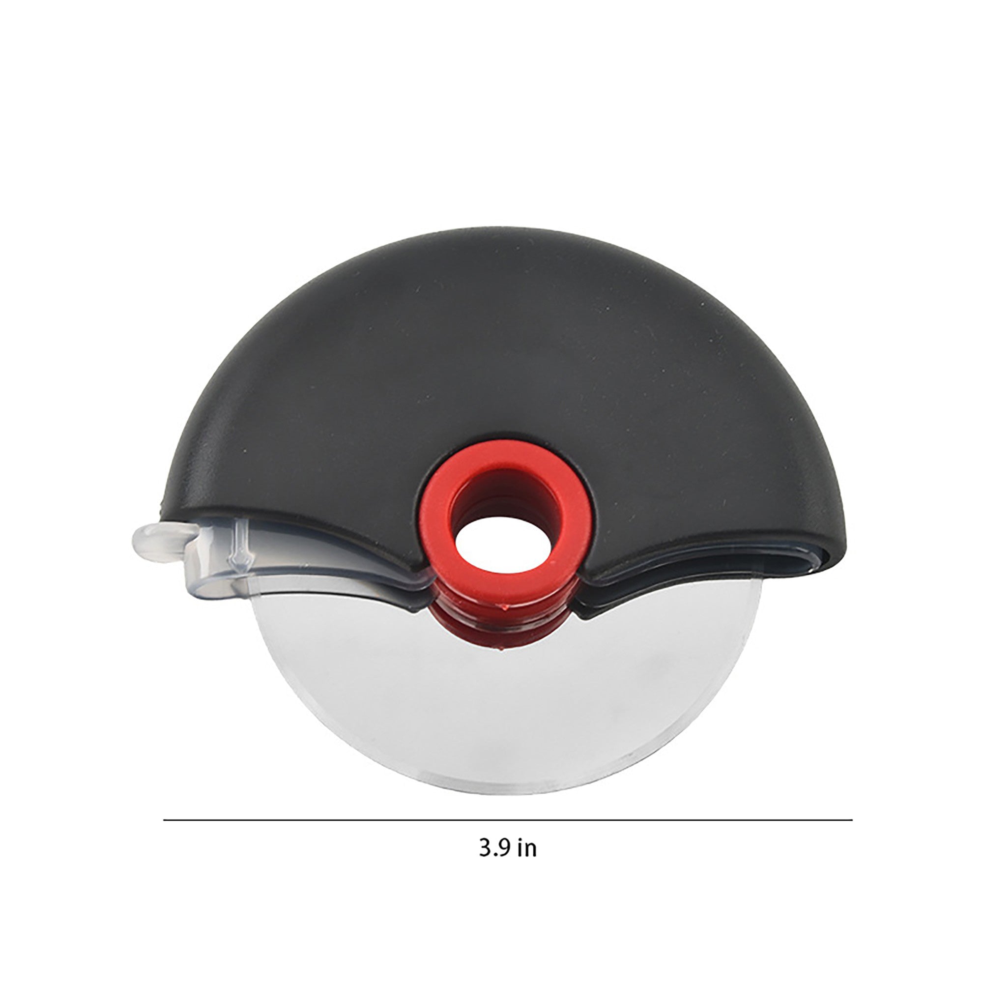 Anna-Kaci Pizza Cutter Wheel with Protective Cover Compact Handheld Rolling Blade Kitchen Cutting Tool