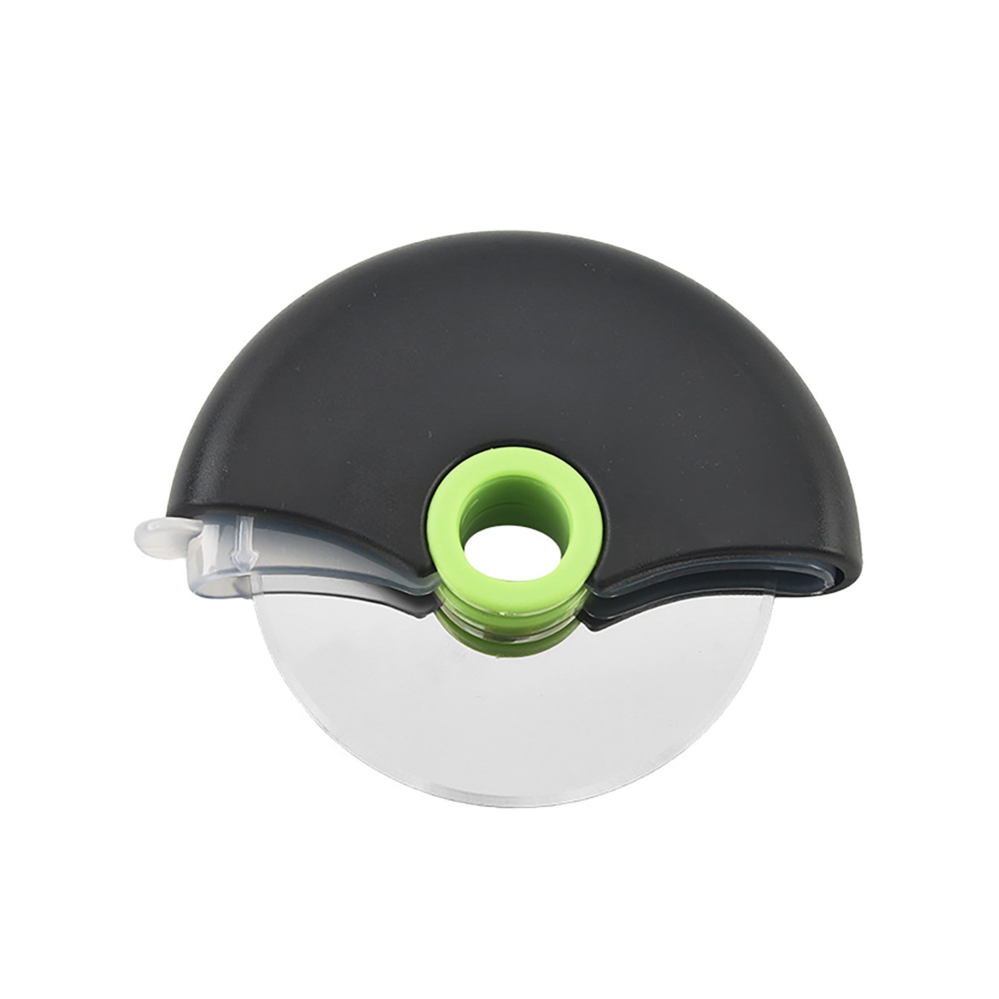 Anna-Kaci Pizza Cutter Wheel with Protective Cover Compact Handheld Rolling Blade Kitchen Cutting Tool