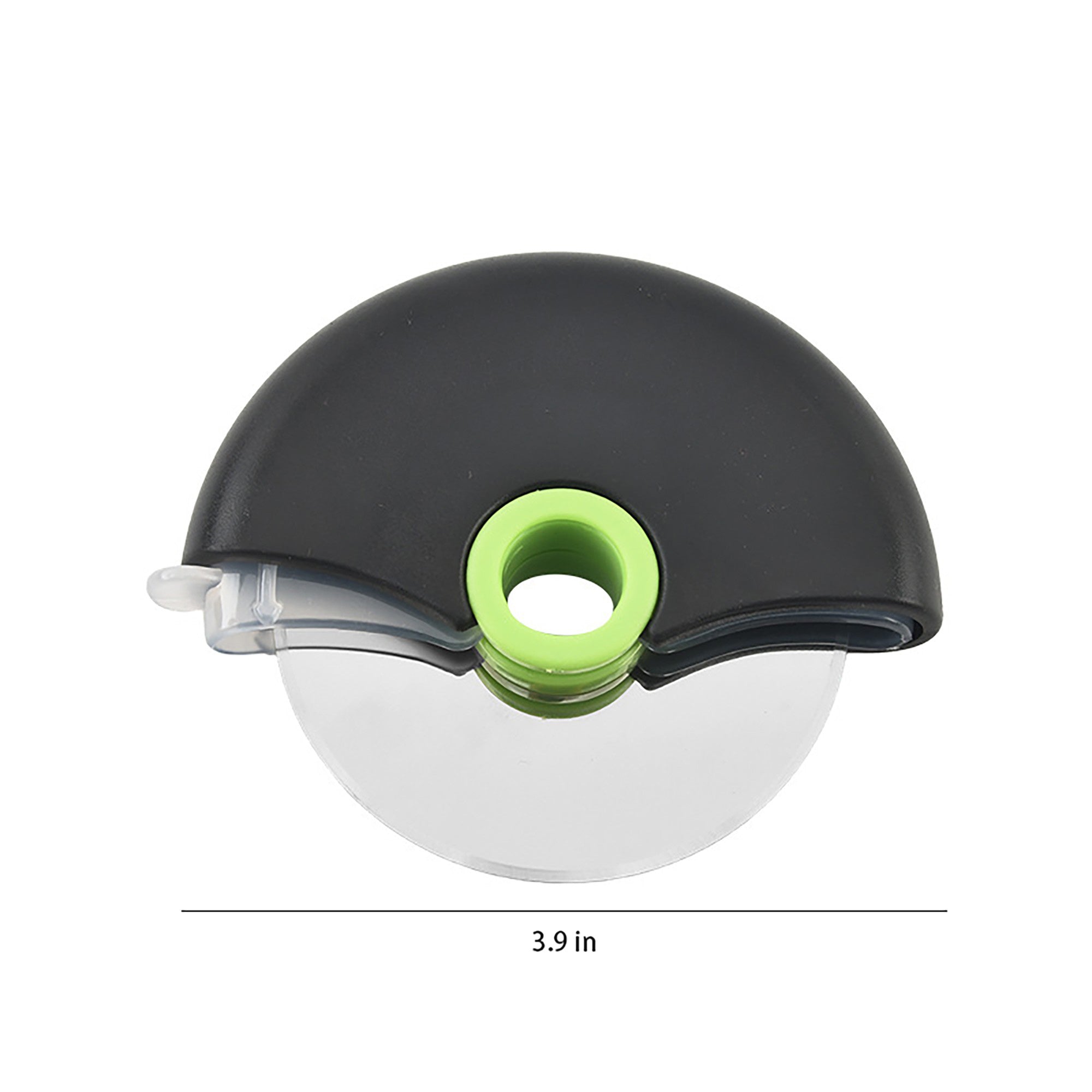 Anna-Kaci Pizza Cutter Wheel with Protective Cover Compact Handheld Rolling Blade Kitchen Cutting Tool