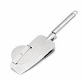 Anna-Kaci Stainless Steel Pizza Cutter and Server Spatula with Rolling Blade Foldable Handle Kitchen Tool