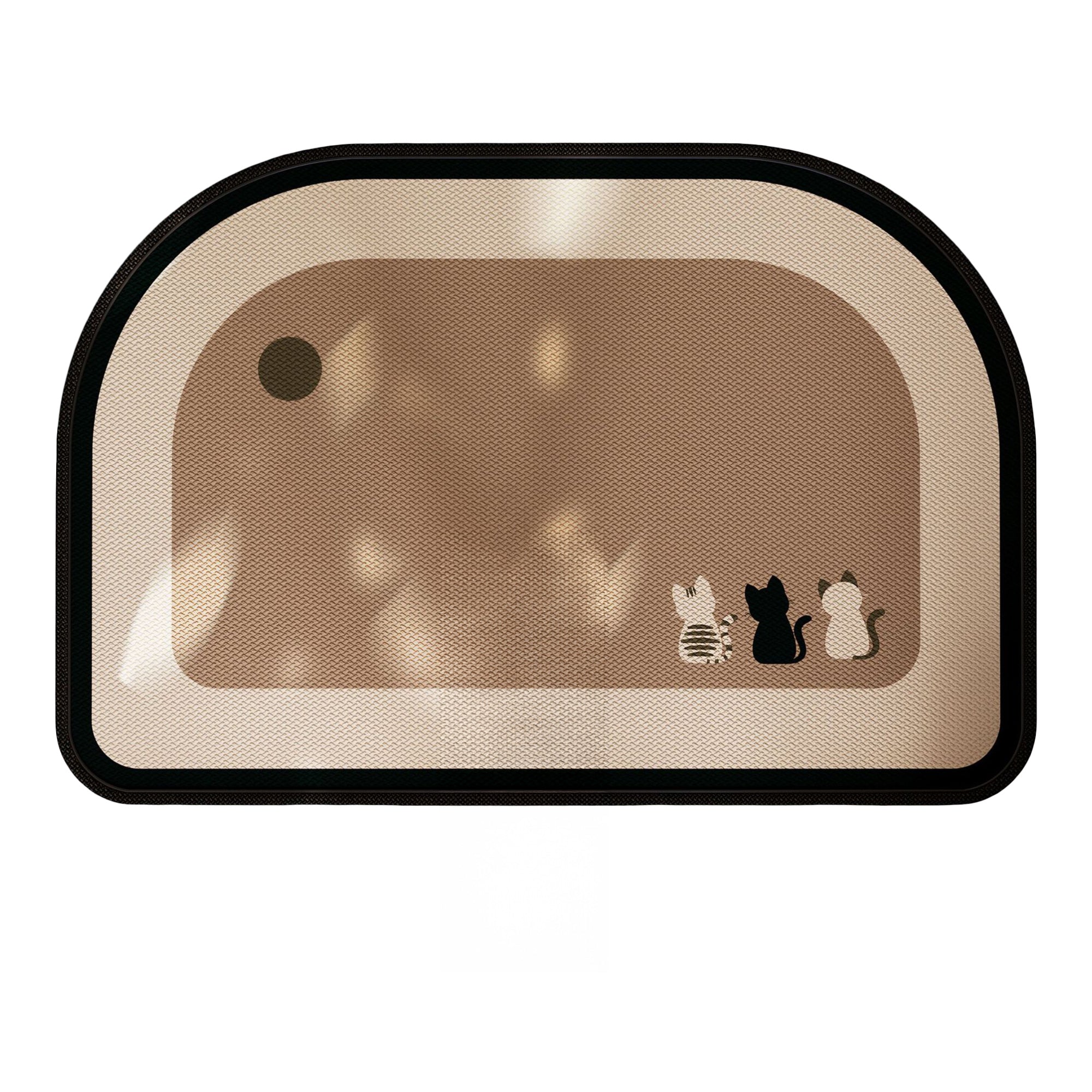 Anna-Kaci Diatomite Bath Mat Soft Suede Surface Quick Dry Minimalist Bathroom Floor Mat