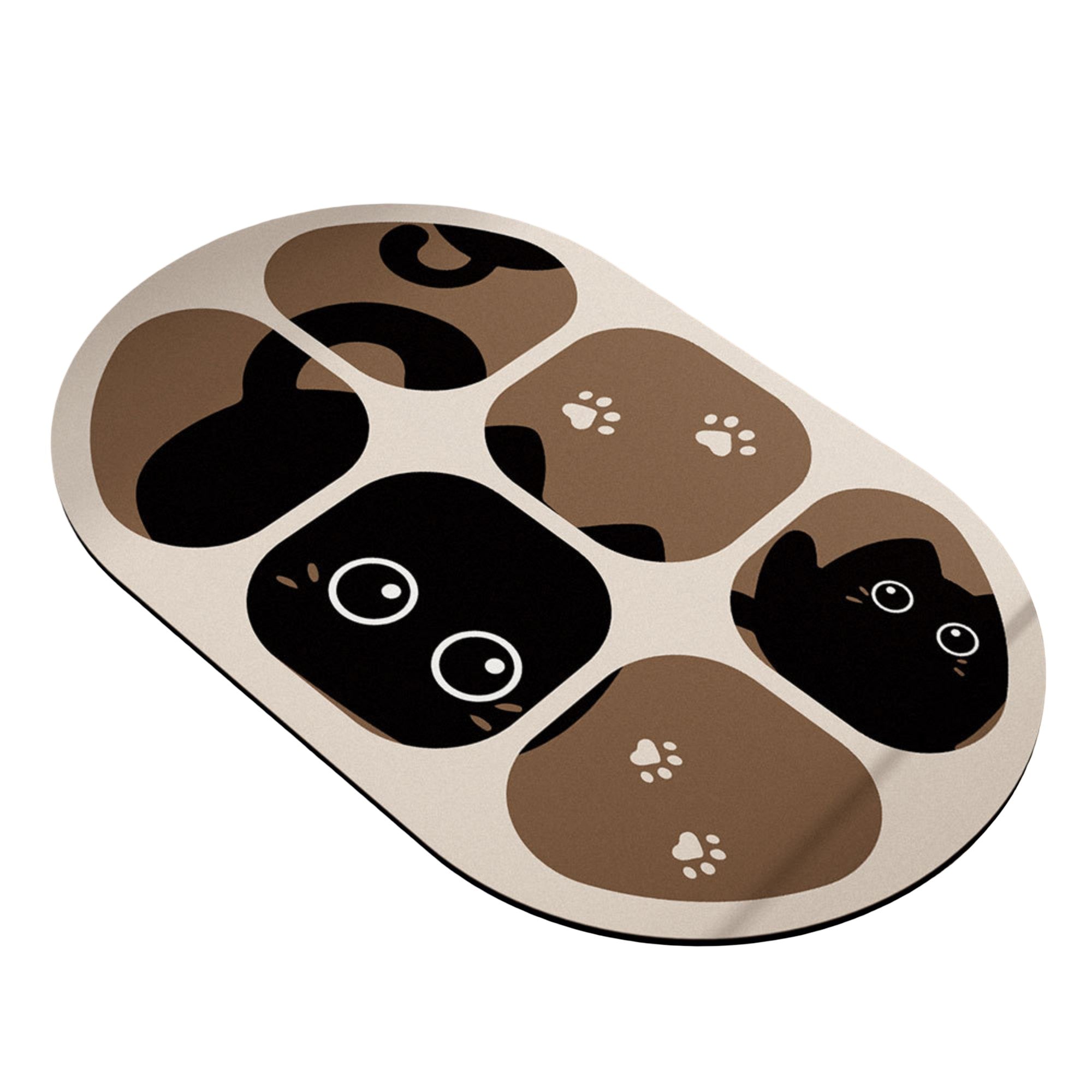 Anna-Kaci Absorbent Bathroom Floor Mat Non Slip Quick Dry Bath Rug Soft Diatom Mud Entryway Mat