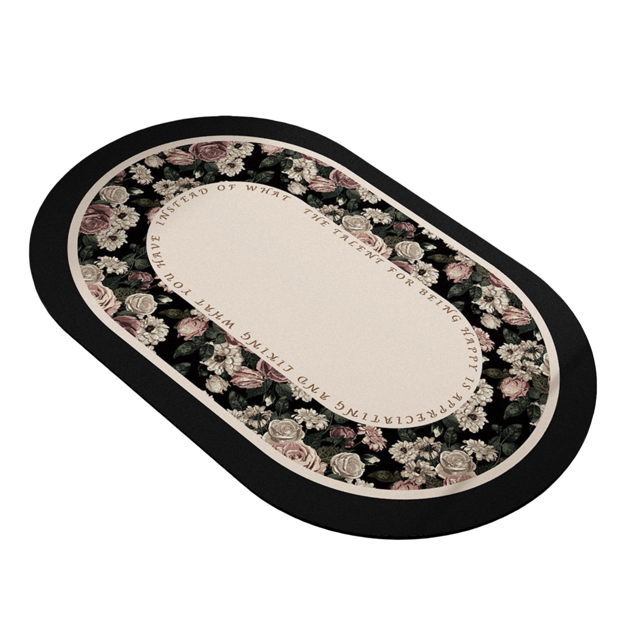 Anna-Kaci Absorbent Bathroom Floor Mat Non Slip Quick Dry Bath Rug Soft Diatom Mud Entryway Mat