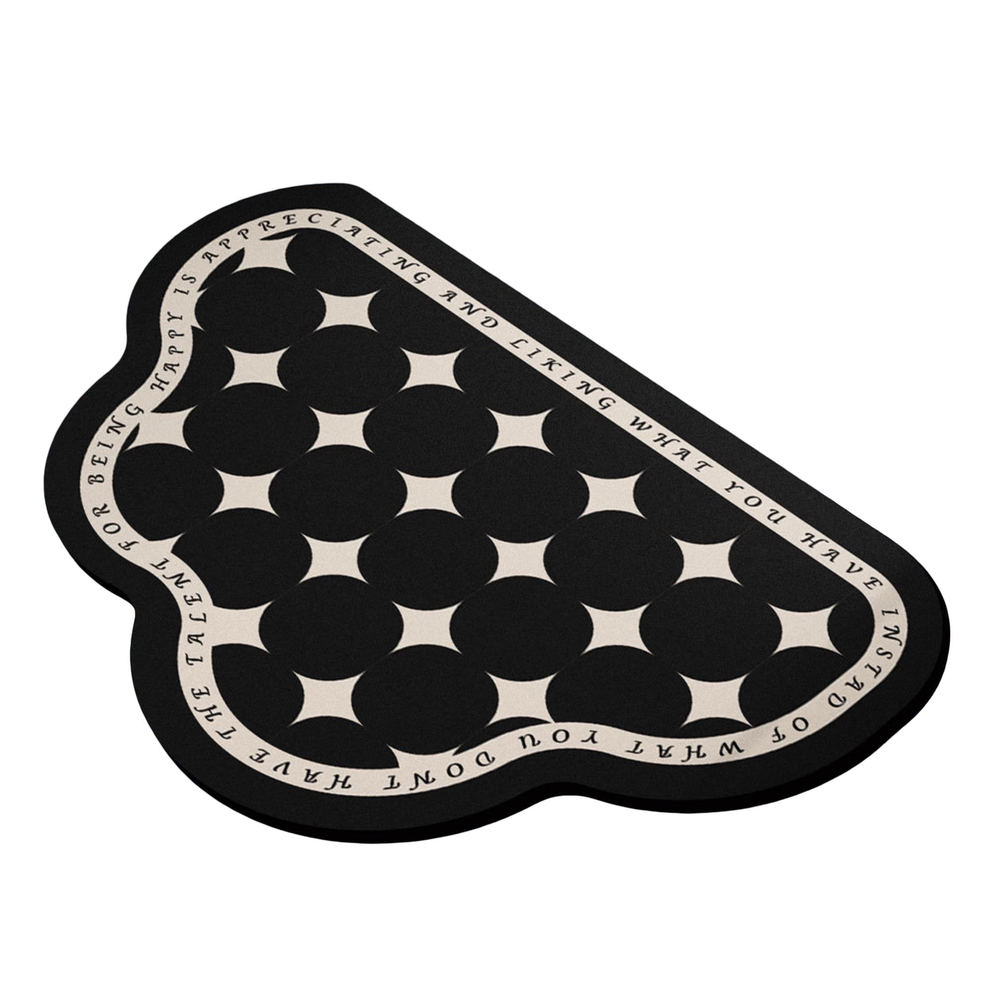 Anna-Kaci Irregular Shape Bathroom Floor Mat Non Slip Quick Dry Absorbent Bath Rug Soft Diatom Mud Mat