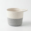 Anna-Kaci Small Hanging Storage Basket with Handle Woven Style Organizer for Bathroom Bedroom Entryway