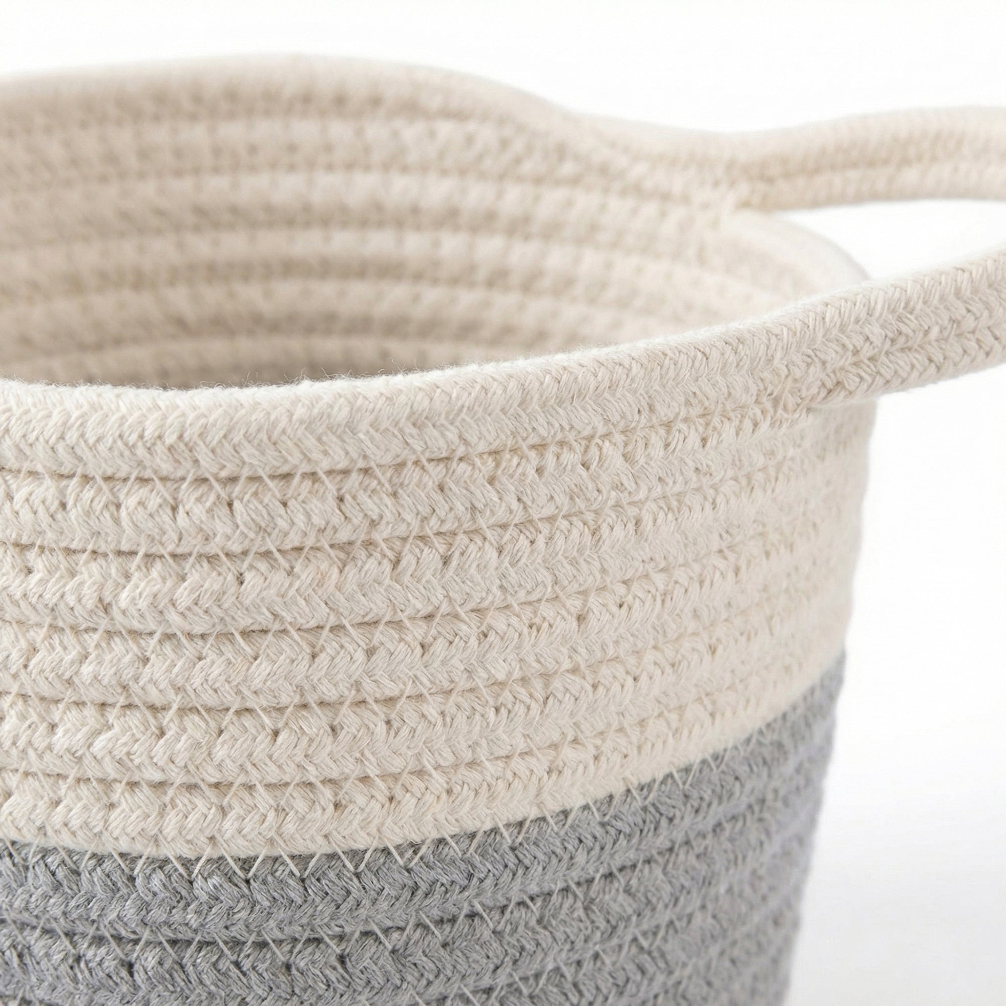 Anna-Kaci Small Hanging Storage Basket with Handle Woven Style Organizer for Bathroom Bedroom Entryway