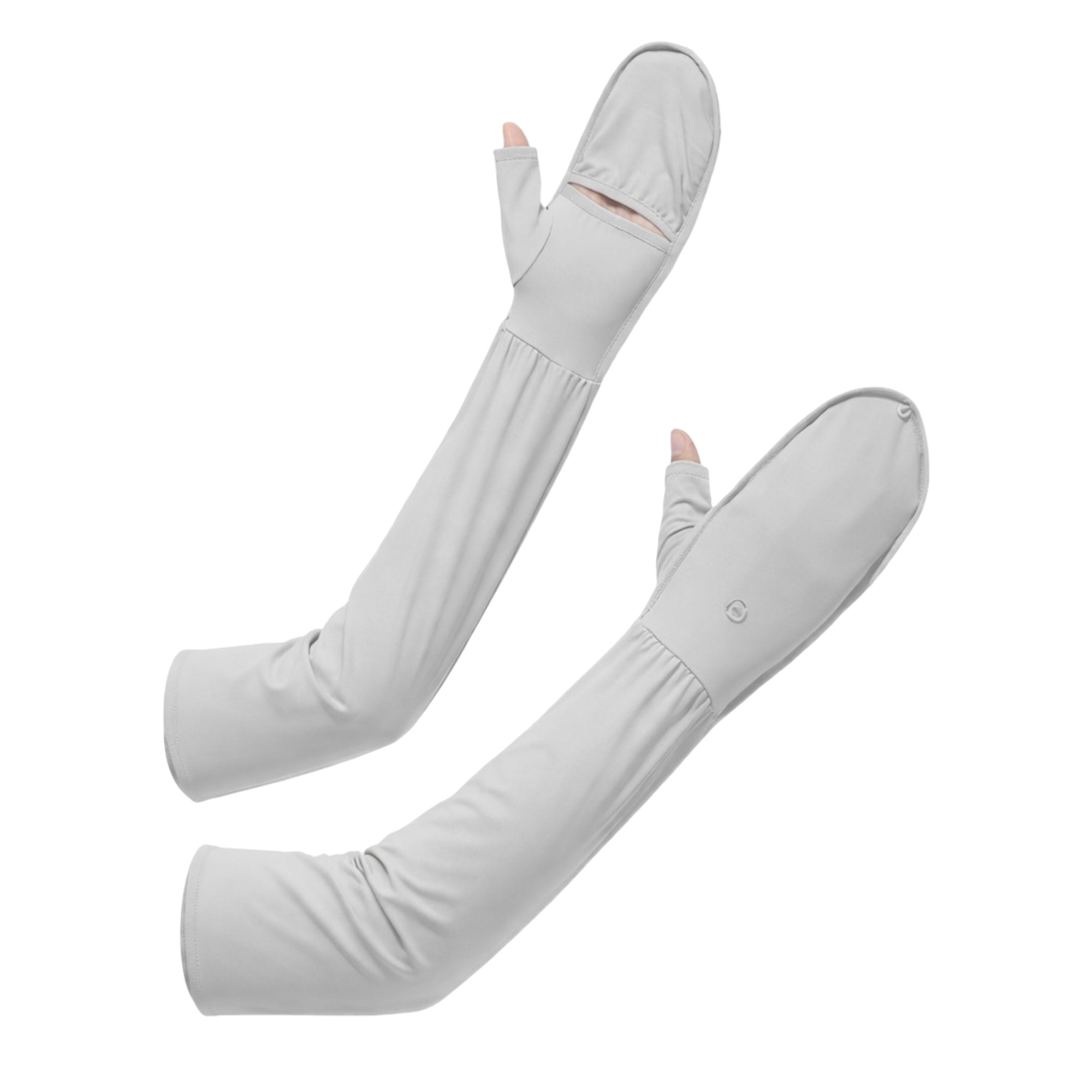 Anna-Kaci UV Protection Arm Sleeves with Thumb Holes Adjustable Cuff Cooling Sun Sleeves for Outdoor Use