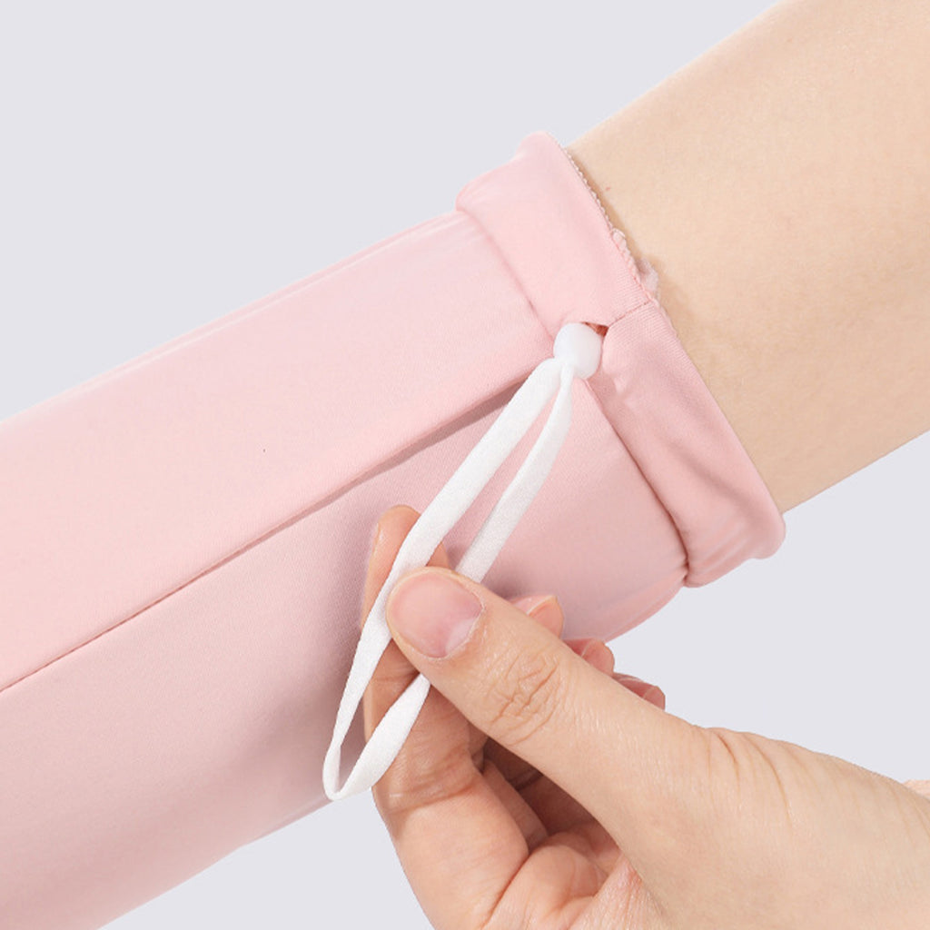 Anna-Kaci UV Protection Arm Sleeves with Thumb Holes Adjustable Cuff Cooling Sun Sleeves for Outdoor Use
