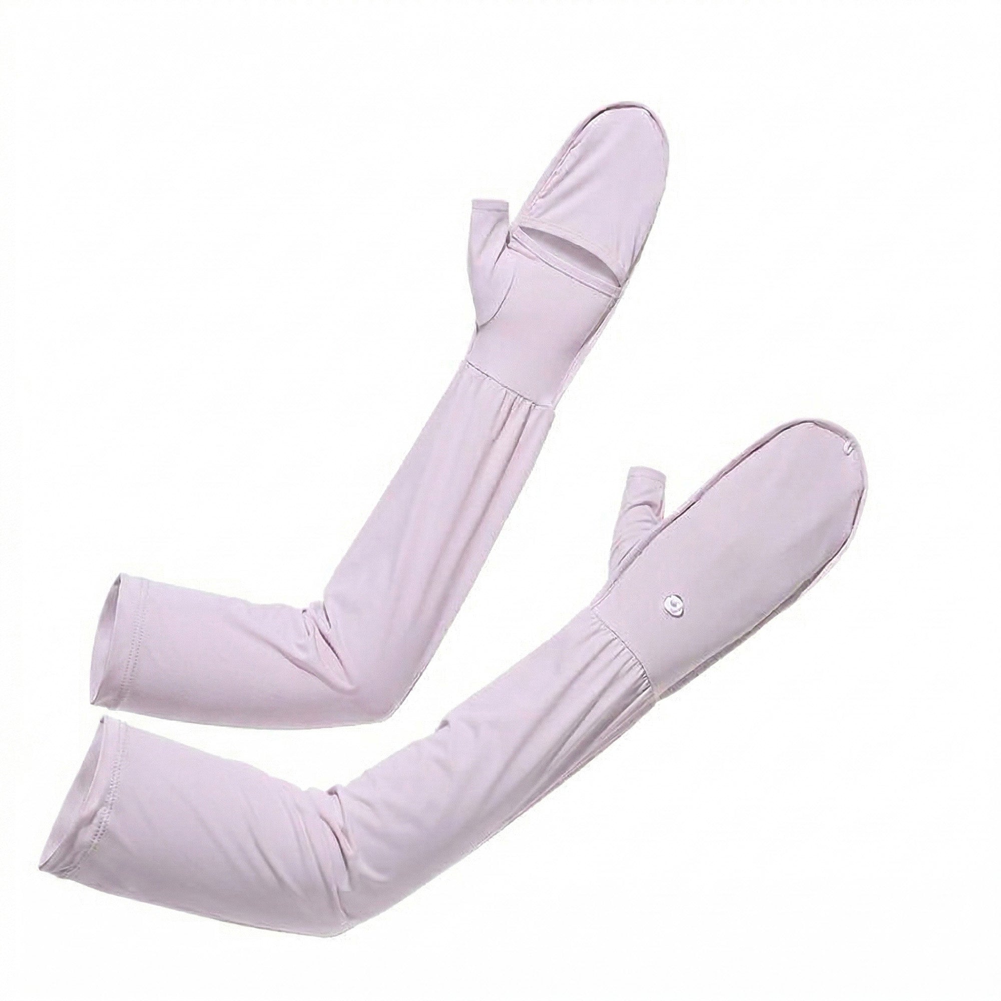 Anna-Kaci UV Protection Arm Sleeves with Thumb Holes Adjustable Cuff Cooling Sun Sleeves for Outdoor Use