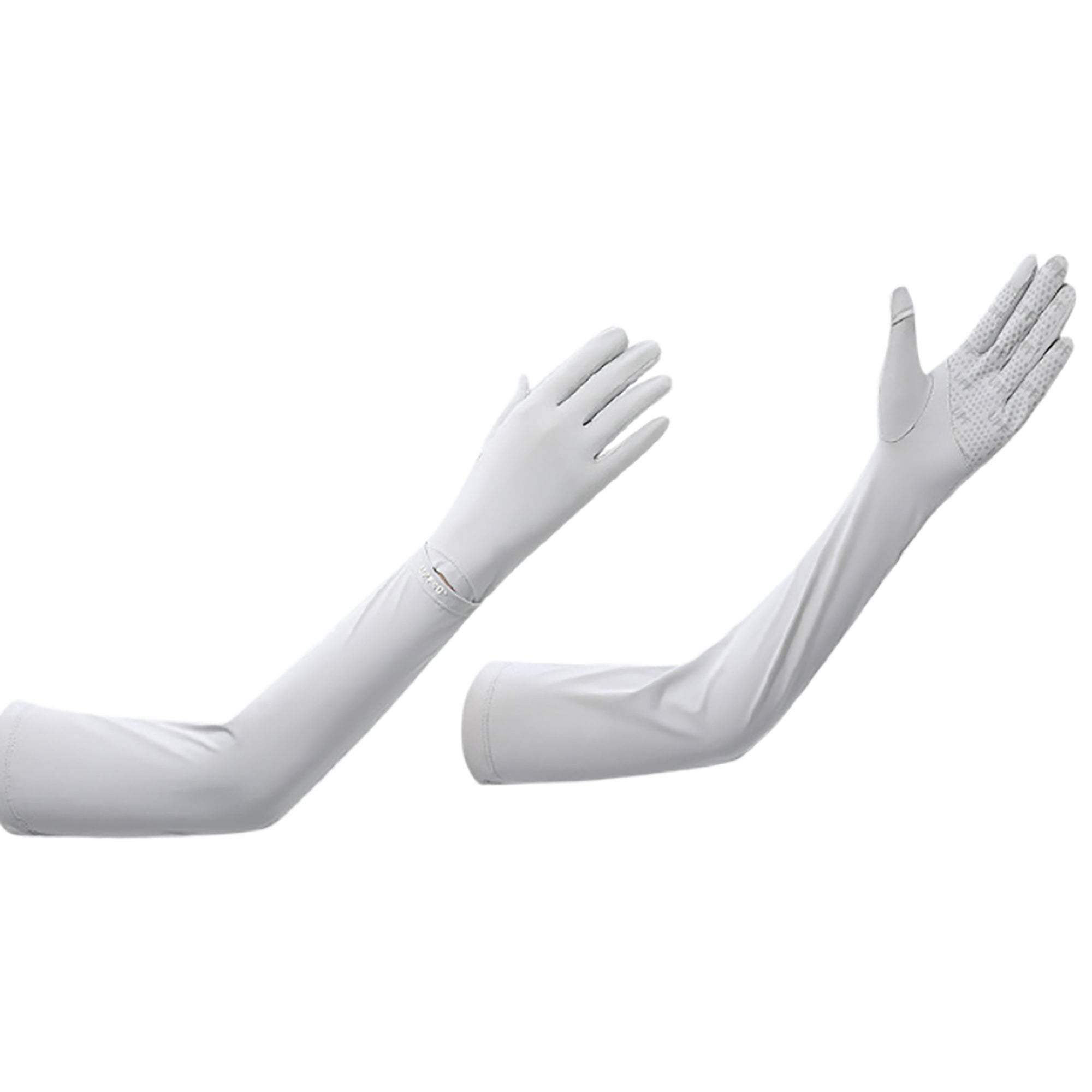 Anna-Kaci Womens Arm Sleeves with Gloves Adjustable Cuff Breathable Cooling Sun Sleeves for Outdoor Use