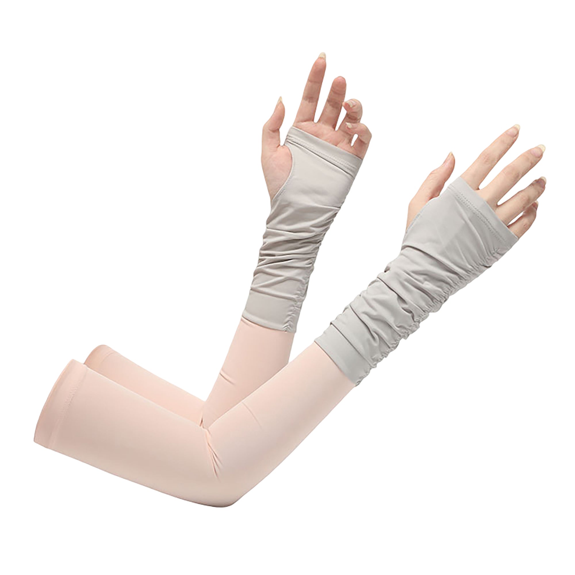 Anna-Kaci Womens UV Protection Arm Sleeves Breathable Cooling Stretch Sun Sleeves for Outdoor Activities