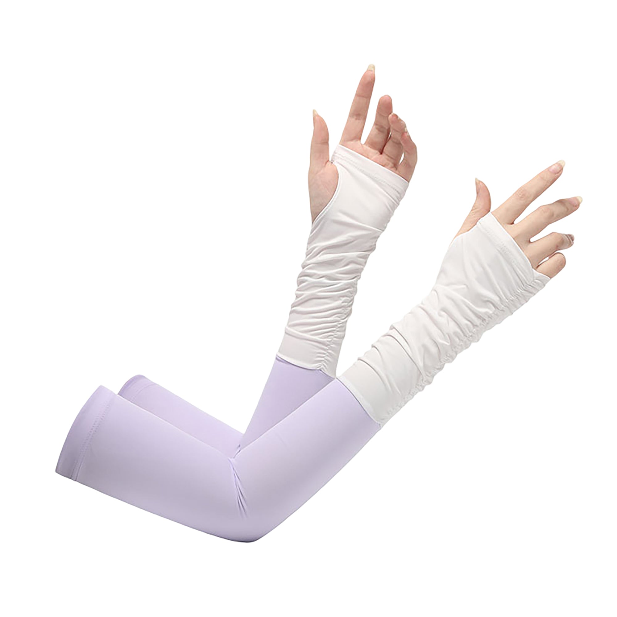 Anna-Kaci Womens UV Protection Arm Sleeves Breathable Cooling Stretch Sun Sleeves for Outdoor Activities