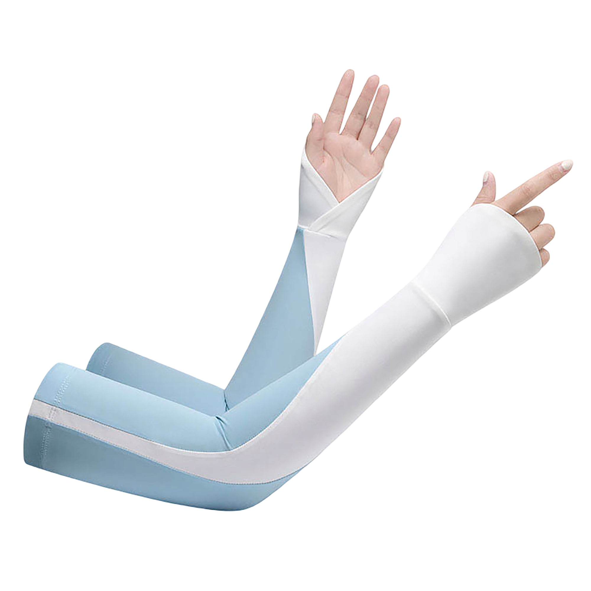 Anna-Kaci Womens Arm Sleeves Lightweight Stretch Cooling Sun Sleeves for Outdoor Driving Running Cycling