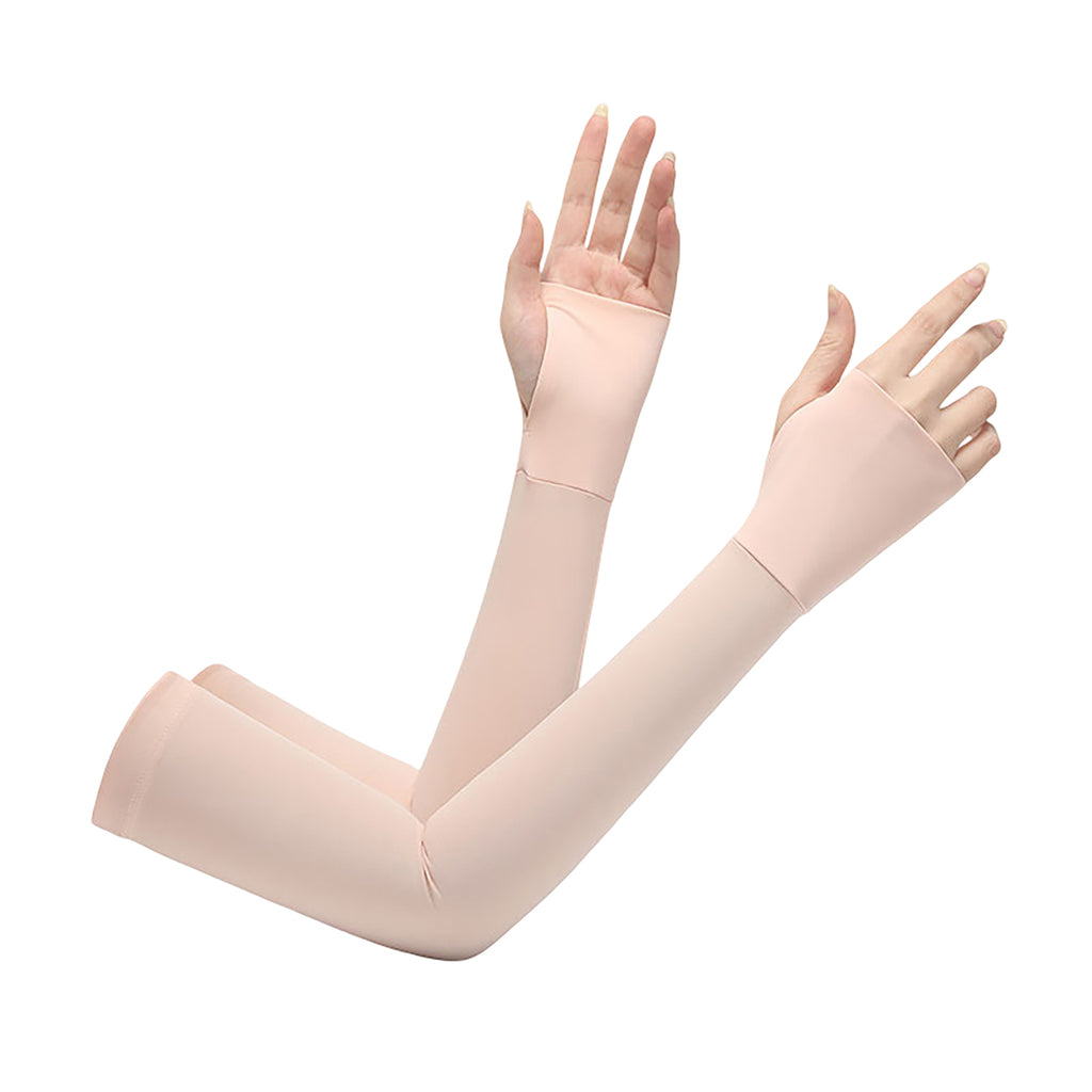 Anna-Kaci Womens Arm Sleeves Lightweight Cooling Stretch Breathable Sun Sleeves for Driving Running Cycling