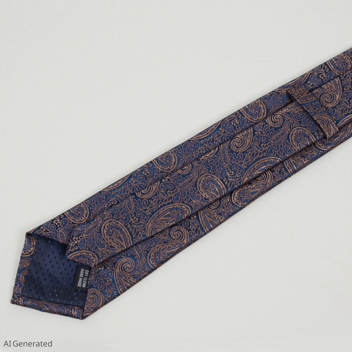 Men's Paisley Floral Tie Gift Set with Matching Pocket Square Cufflinks and Silver Tie Clip