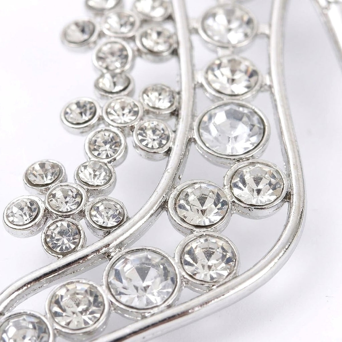 Silver Rhinestone Christmas Tree Ornament – High Heel Shoe or Snowman Hanging Decoration