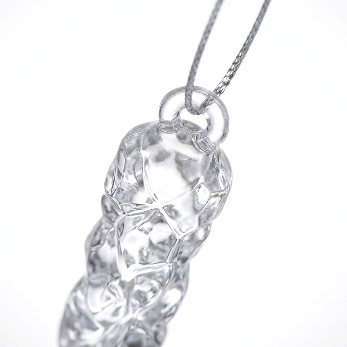 12-Piece Acrylic Icicle Christmas Ornaments – Twisted Crystal-Look Hanging Tree Decorations