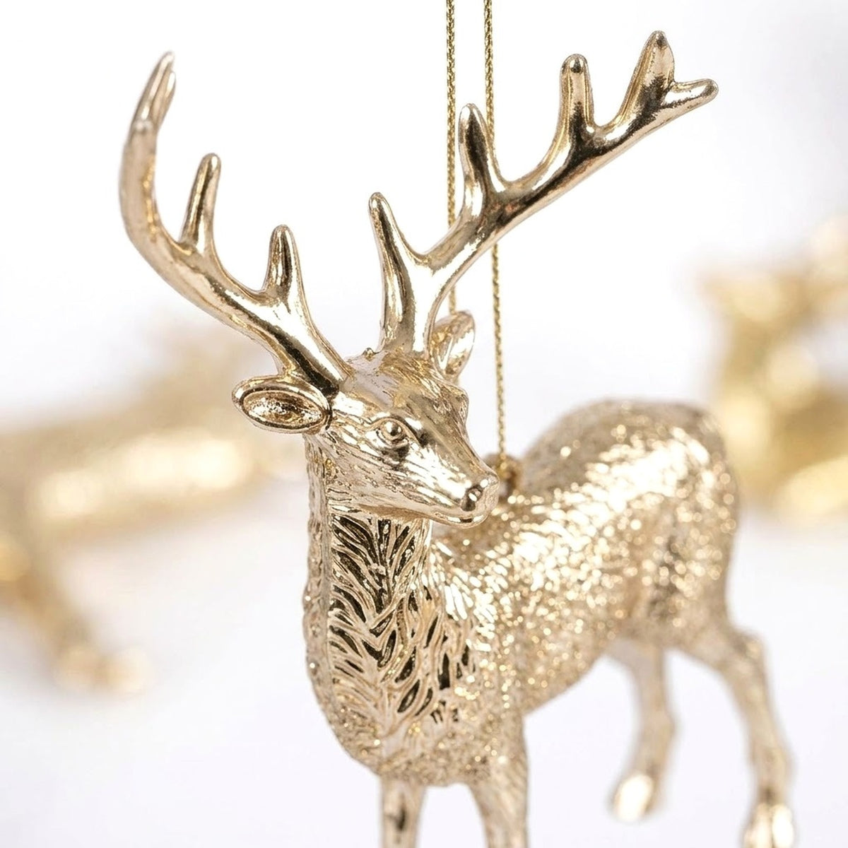 Gold Electroplated Christmas Ornament – Unicorn, Fairy or Reindeer Hanging Tree Decoration