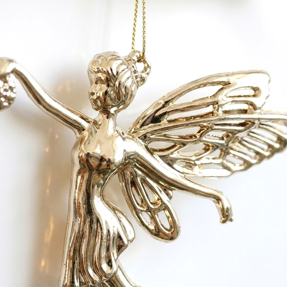 Gold Electroplated Christmas Ornament – Unicorn, Fairy or Reindeer Hanging Tree Decoration