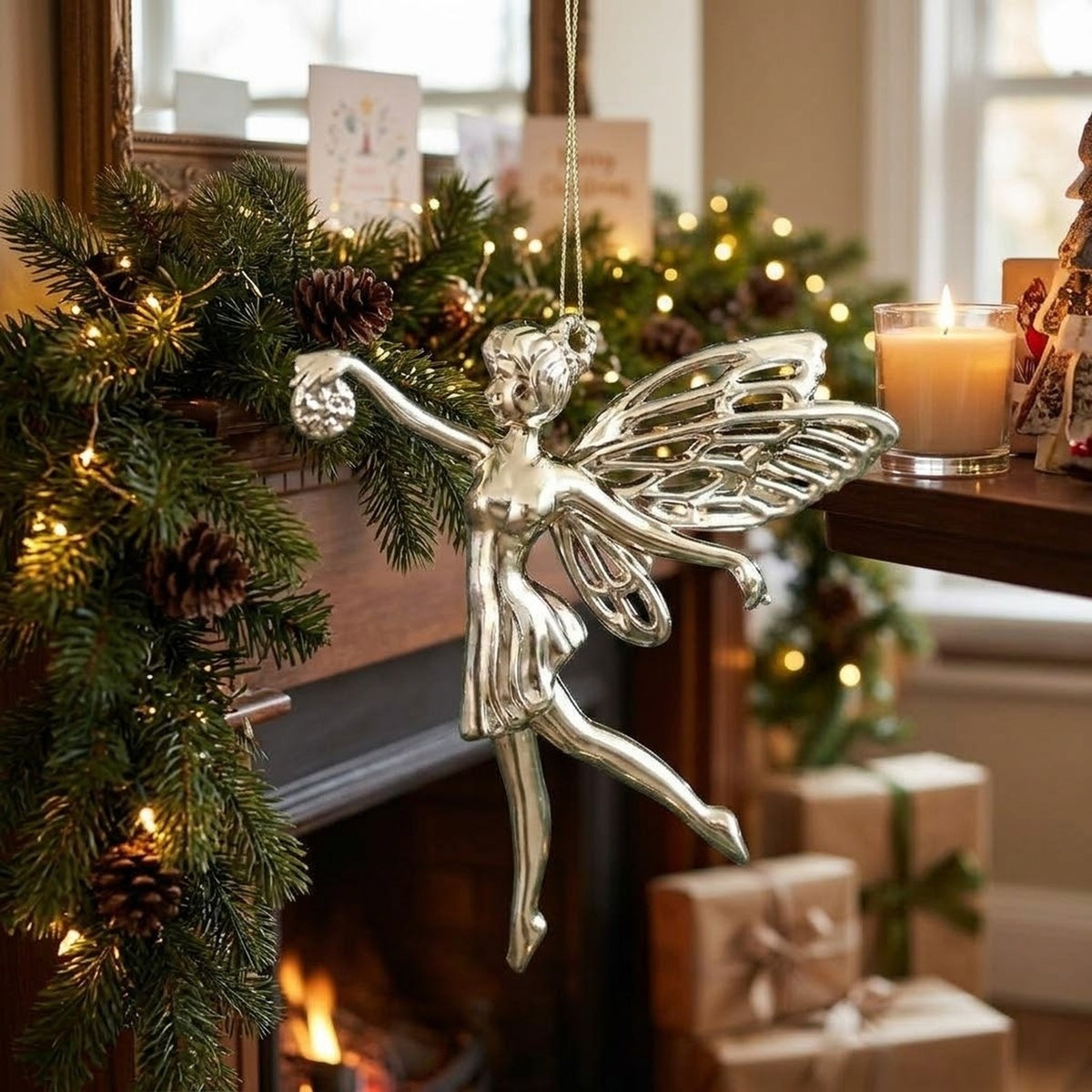 Gold Electroplated Christmas Ornament – Unicorn, Fairy or Reindeer Hanging Tree Decoration