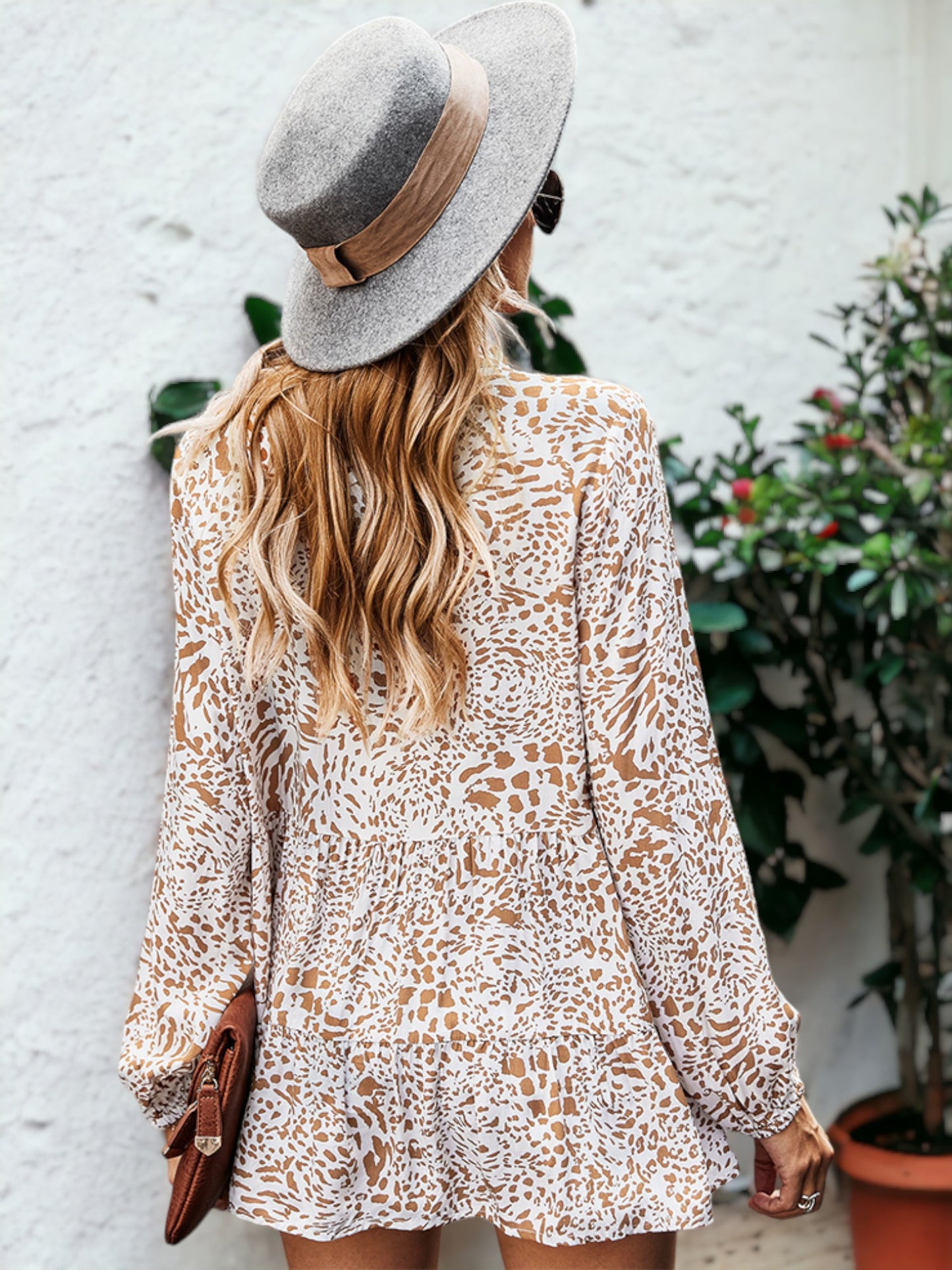Summer Print Button Blouse