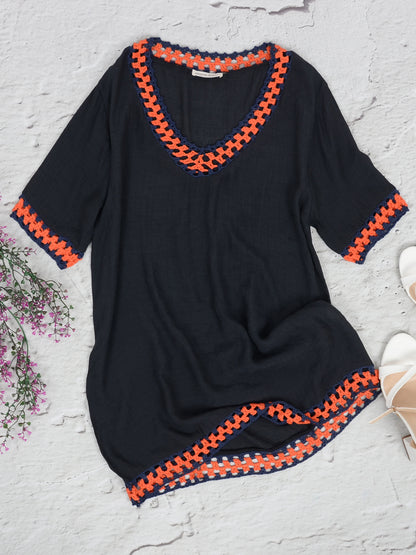 Beach Crochet Cover-Up Dress