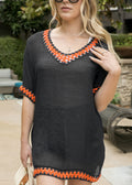 Vestido playero de crochet 