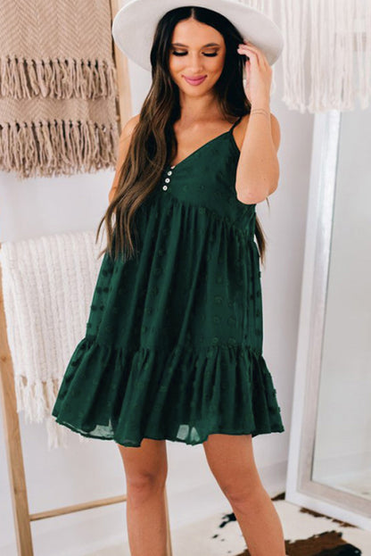Vestido de verano con volantes y lunares