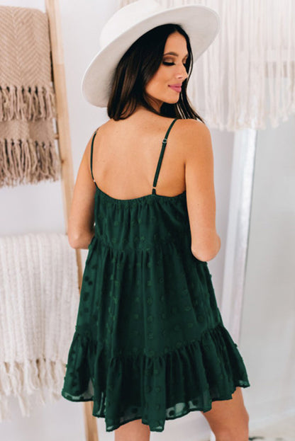 Vestido de verano con volantes y lunares