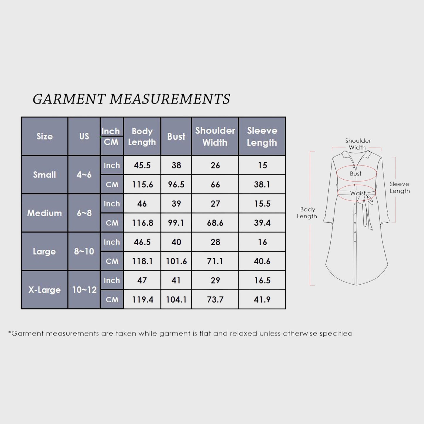 Anna-Kaci Women's Long Sleeve Button Front Midi Dress with Waist Tie and Side Slit