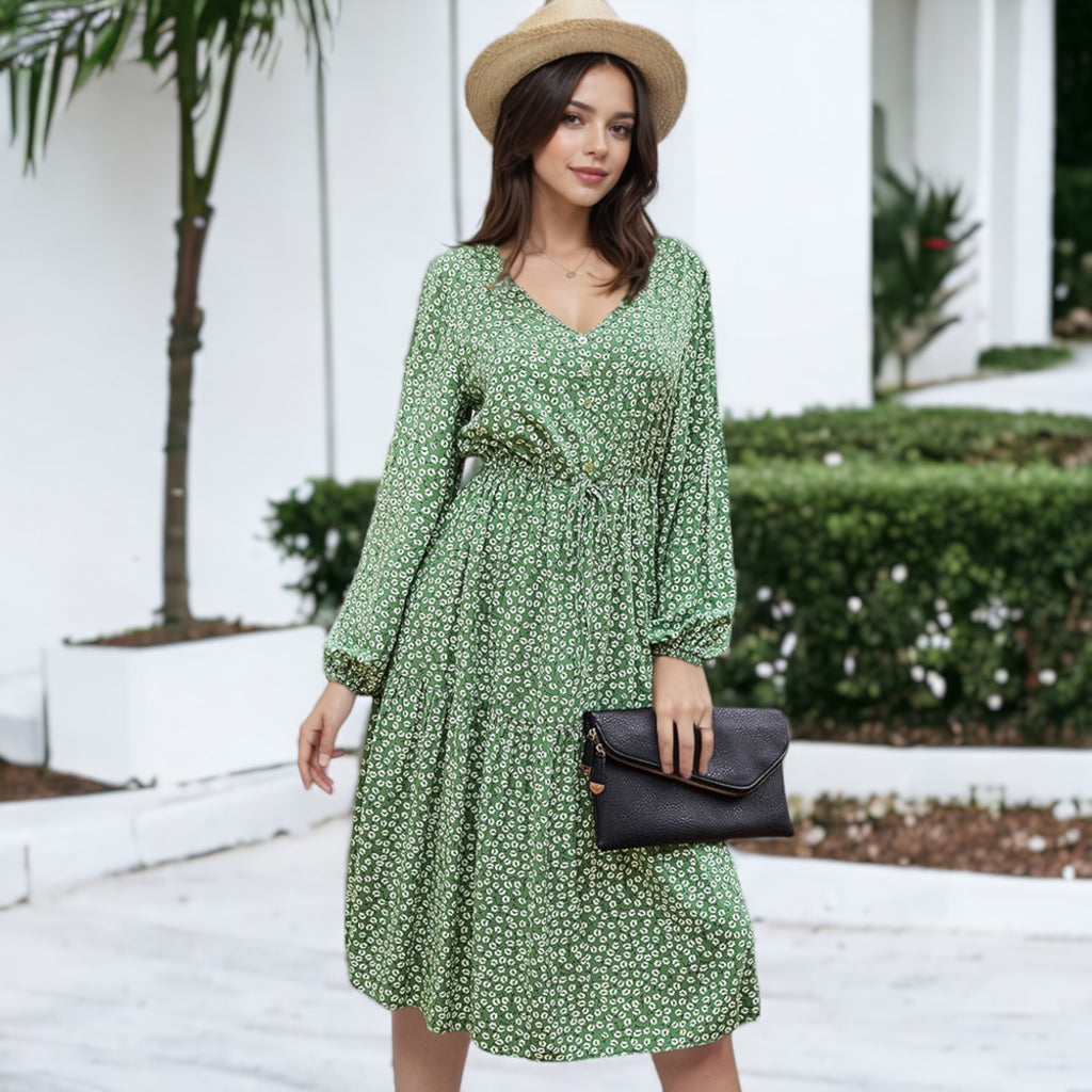Anna-Kaci Women's Floral Print Light Dress