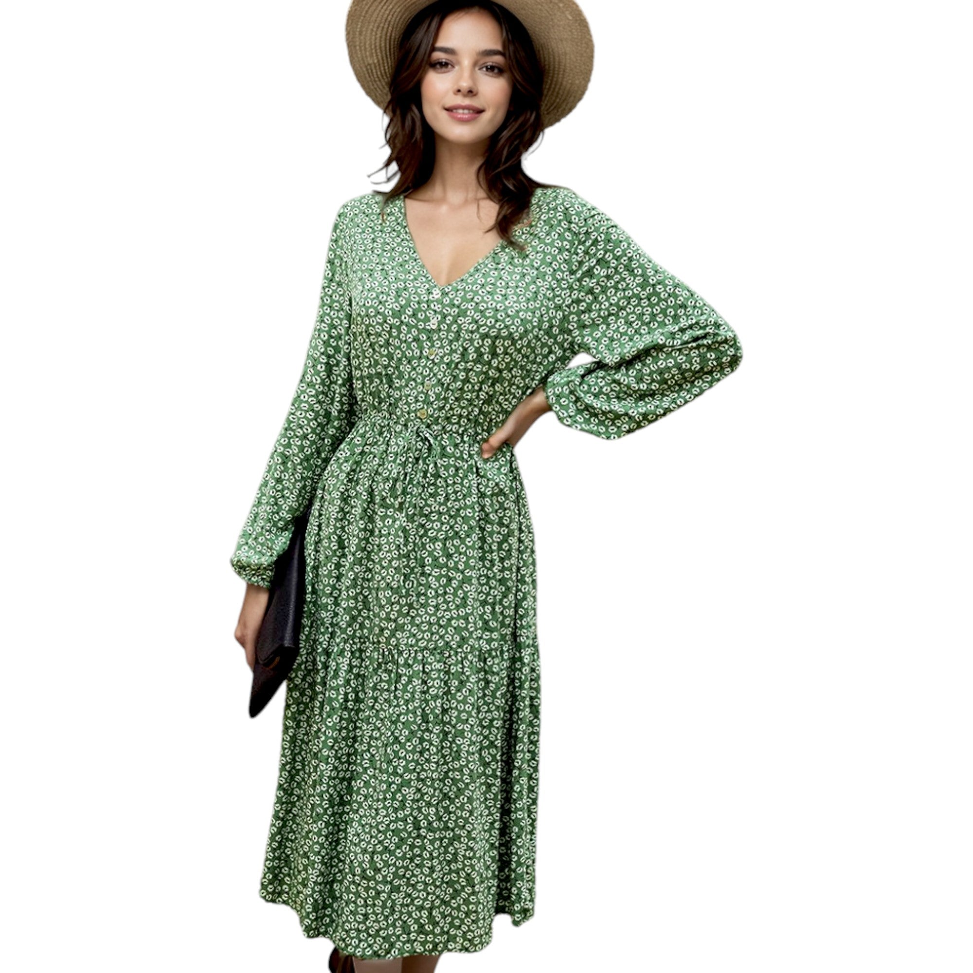 Anna-Kaci Women's Floral Print Light Dress
