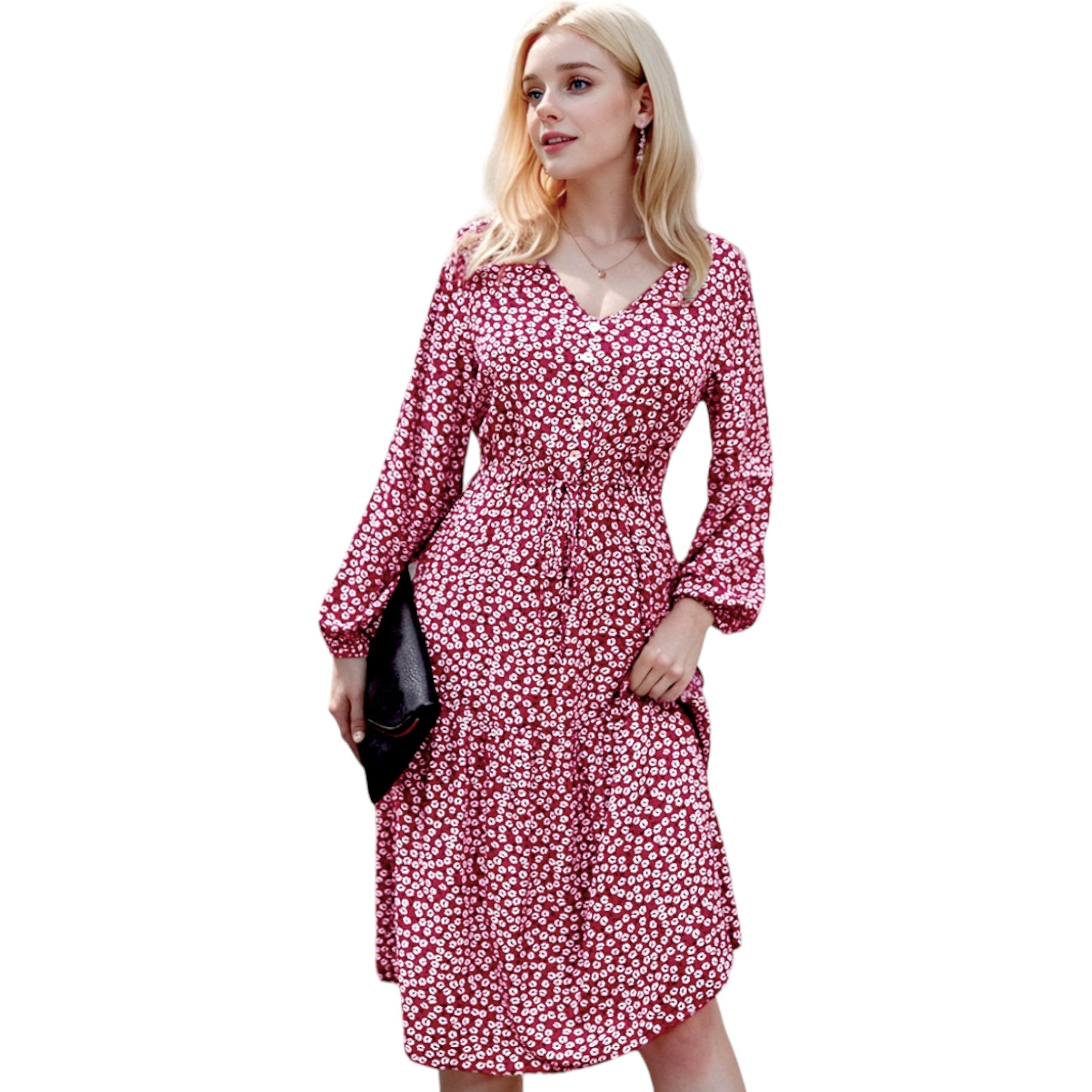 Anna-Kaci Women's Floral Print Light Dress