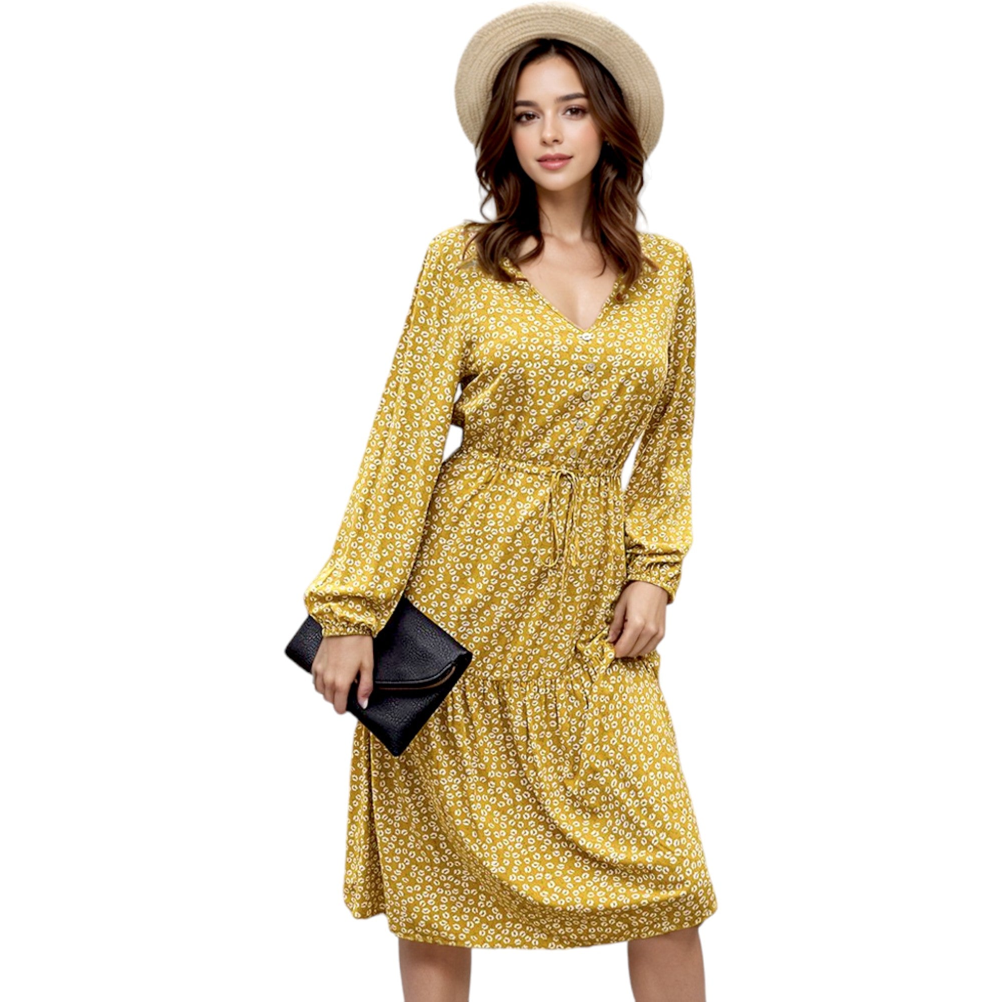Anna-Kaci Women's Floral Print Light Dress