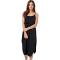 Anna-Kaci Women's Spaghetti Midi Dress with Satin Bow Tie Waist and Side Slits