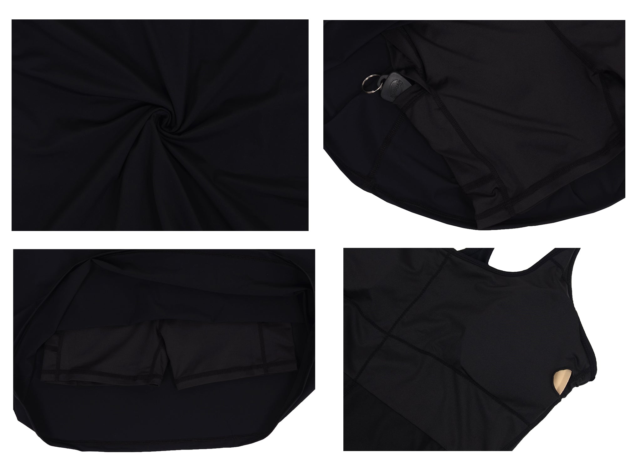 Minivestido deportivo con espalda cruzada