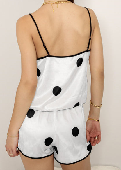 Multi 4 Piece Polka Dot Lounge Set