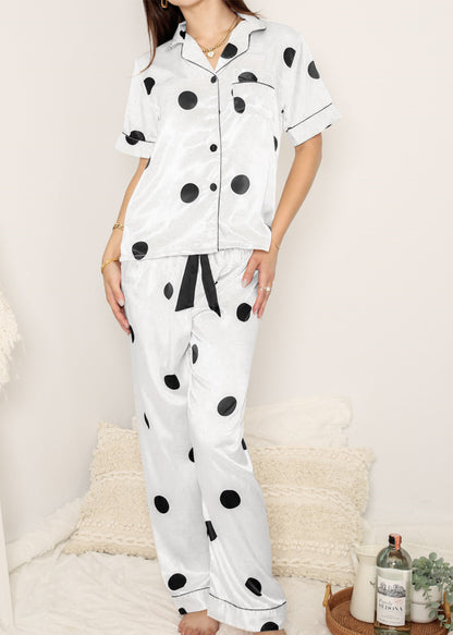 Multi 4 Piece Polka Dot Lounge Set