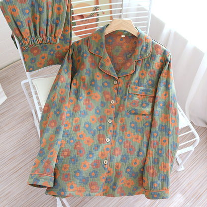 Conjunto de pijama texturizado con estampado floral
