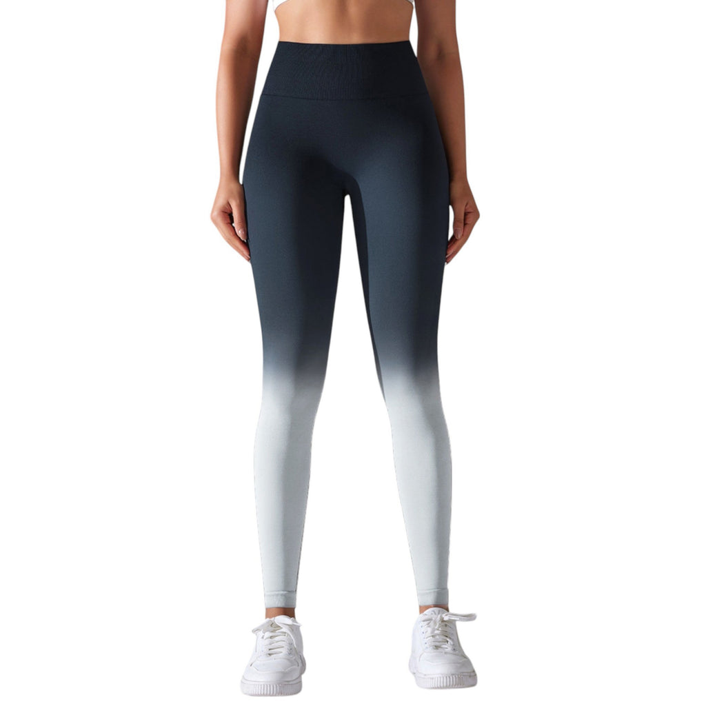 Leggings con cintura alta y efecto ombré