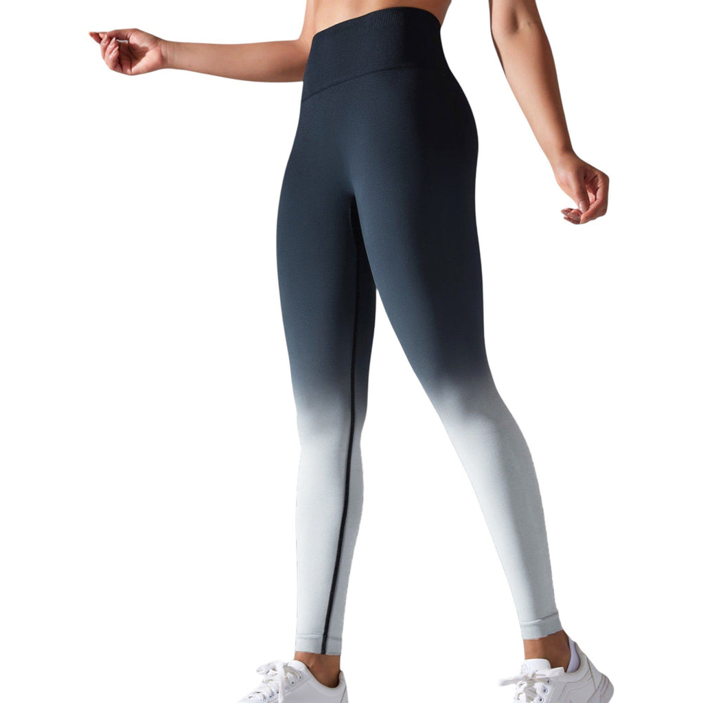 Leggings con cintura alta y efecto ombré