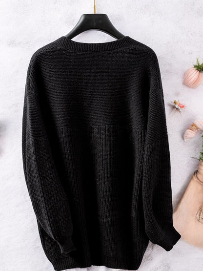 Anna-Kaci Women's Open Front Cardigan with Balloon Sleeves and Relaxed Fit