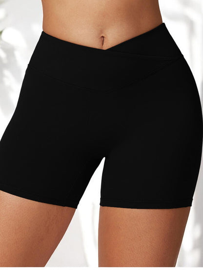 High Waist Seamless Athletic Shorts with Sculpting Fit