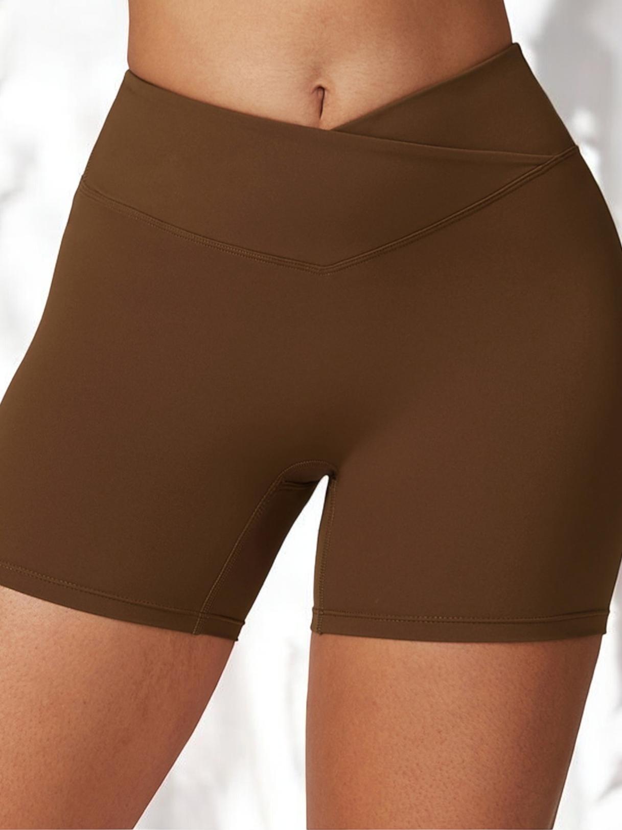 High Waist Seamless Athletic Shorts with Sculpting Fit