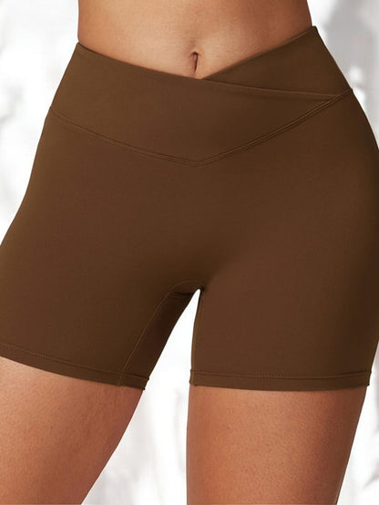 High Waist Seamless Athletic Shorts with Sculpting Fit