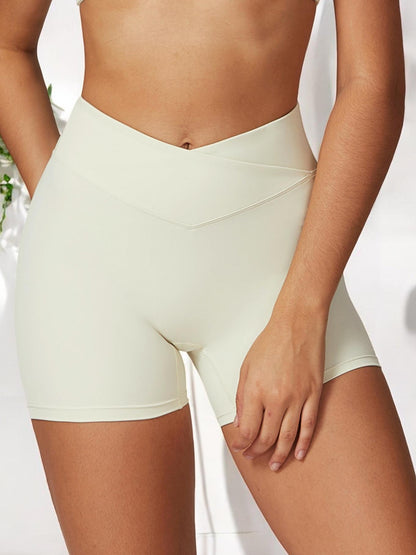 High Waist Seamless Athletic Shorts with Sculpting Fit