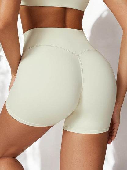 High Waist Seamless Athletic Shorts with Sculpting Fit