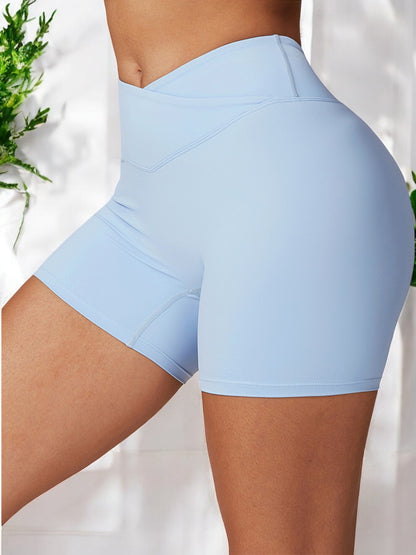 High Waist Seamless Athletic Shorts with Sculpting Fit