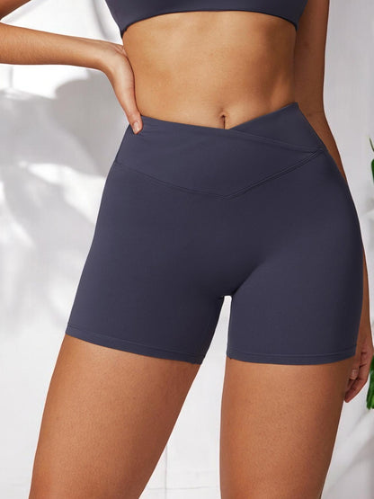 High Waist Seamless Athletic Shorts with Sculpting Fit